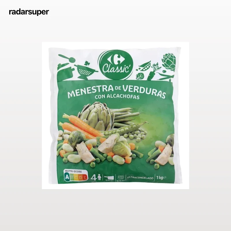 Menestra de verduras Carrefour Classic' 1 kg.