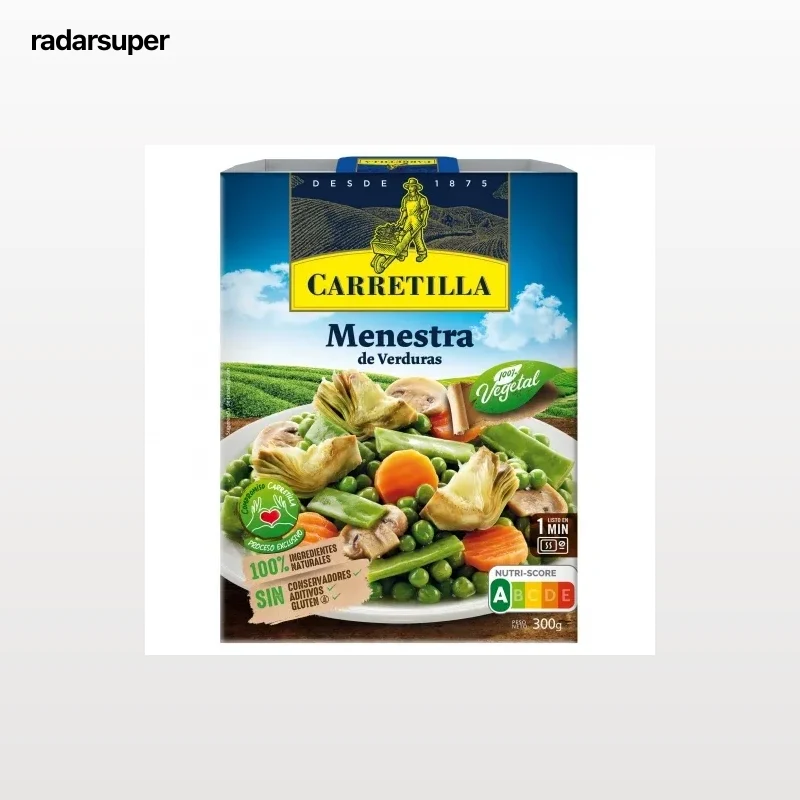 Menestra de verduras Carretilla sin gluten 300 g.