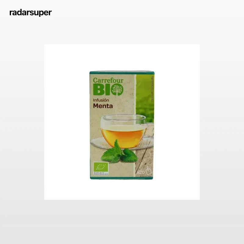 Menta en bolsitas ecológica Carrefour Bio 20 ud.