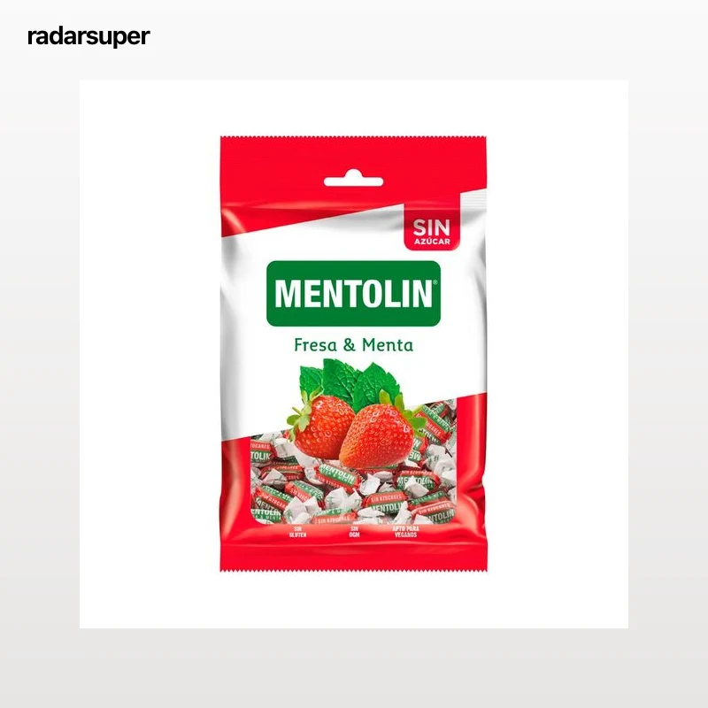 MENTOLIN Caramelos de fresa mentolada 115 g.