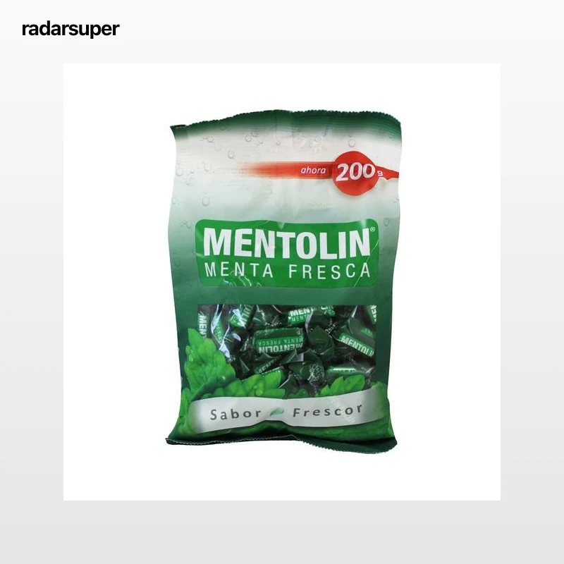 MENTOLIN Caramelos de menta fresca 200 g.