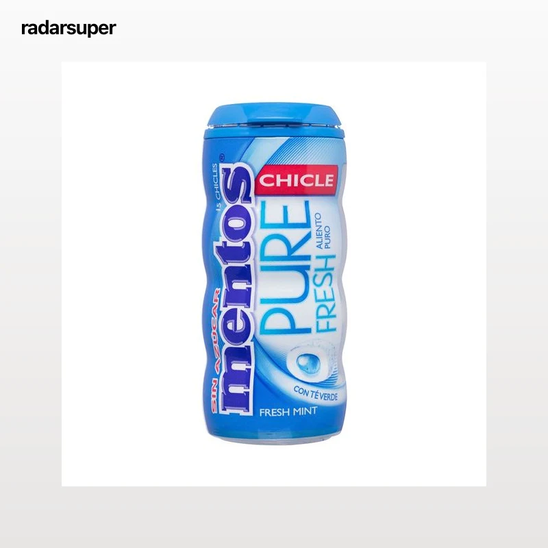 MENTOS Chicles de menta sin azúcar 30 g.