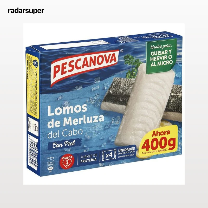 Merluza lomos Pescanova 400g