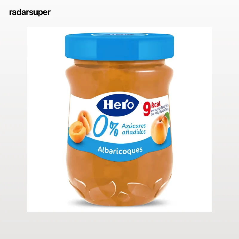 Mermelada de albaricoque 0% azúcares añadidos Hero 280 g
