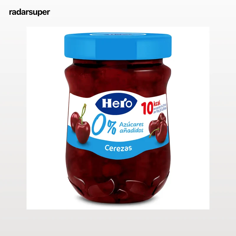 Mermelada de cerezas 0% azúcares añadidos Hero 280 g