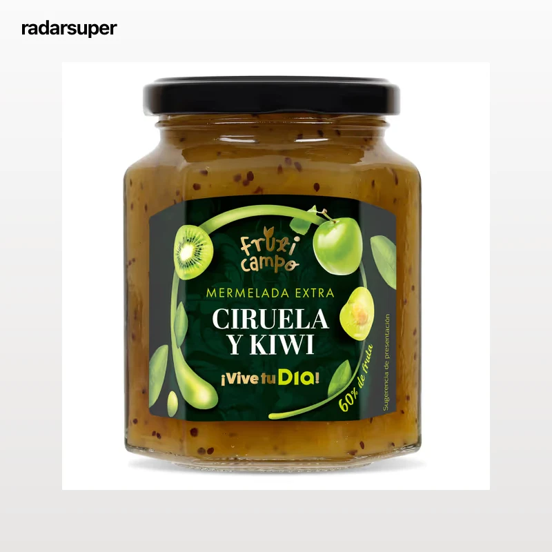 Mermelada de ciruela y kiwi extra 60% fruta Dia Fruticampo 320 g