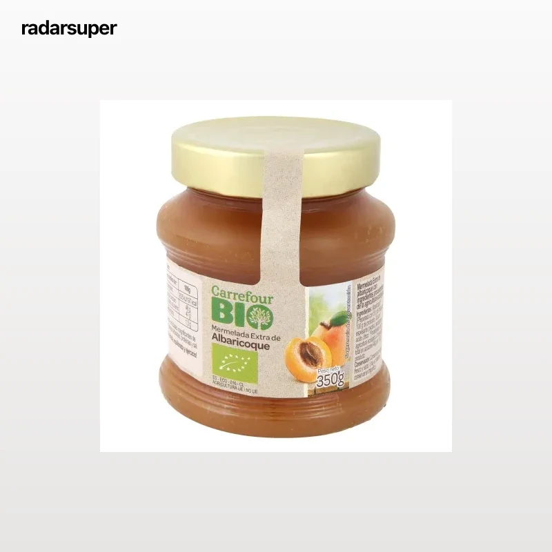 Mermelada de albaricoque ecológica Carrefour Bio 350 g.