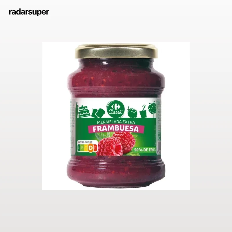 Mermelada de frambuesa Carrefour Classic 410 g.