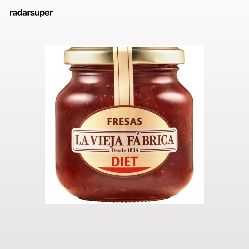 Mermelada de fresa Diet La Vieja Fábrica sin gluten 280 g.