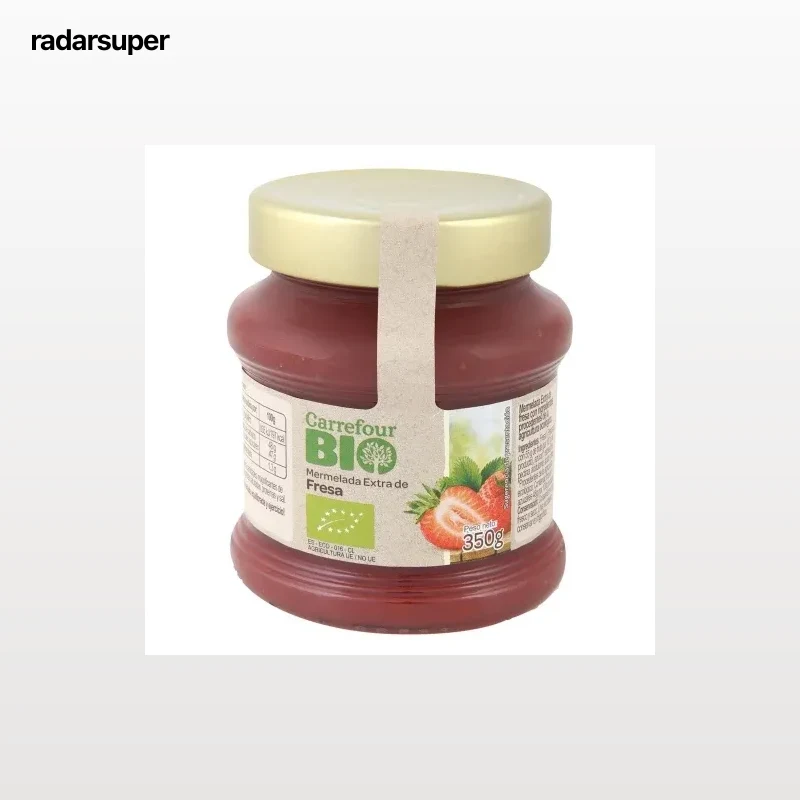 Mermelada de fresa ecológica Carrefour Bio 350 g.
