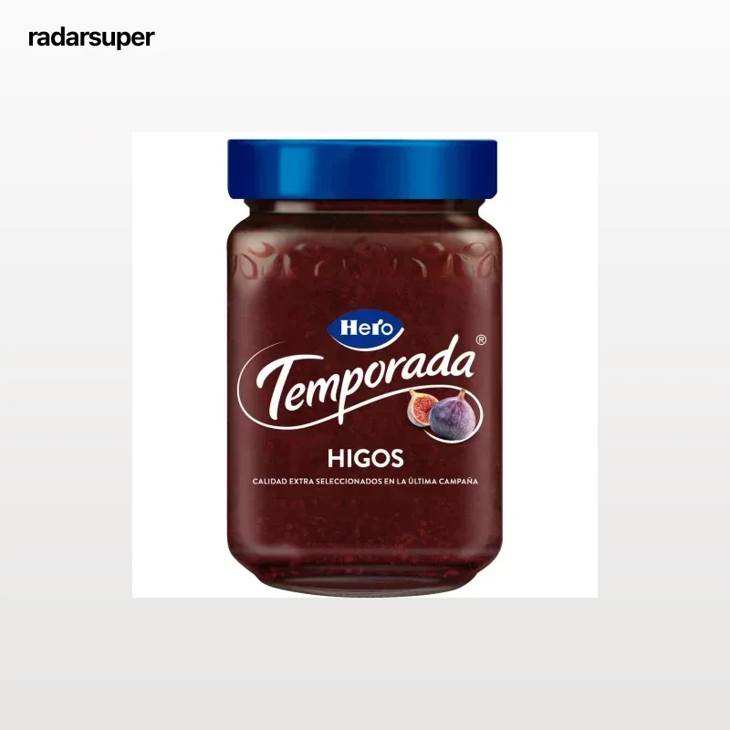 Mermelada de higos Temporada Hero sin gluten 350 g.