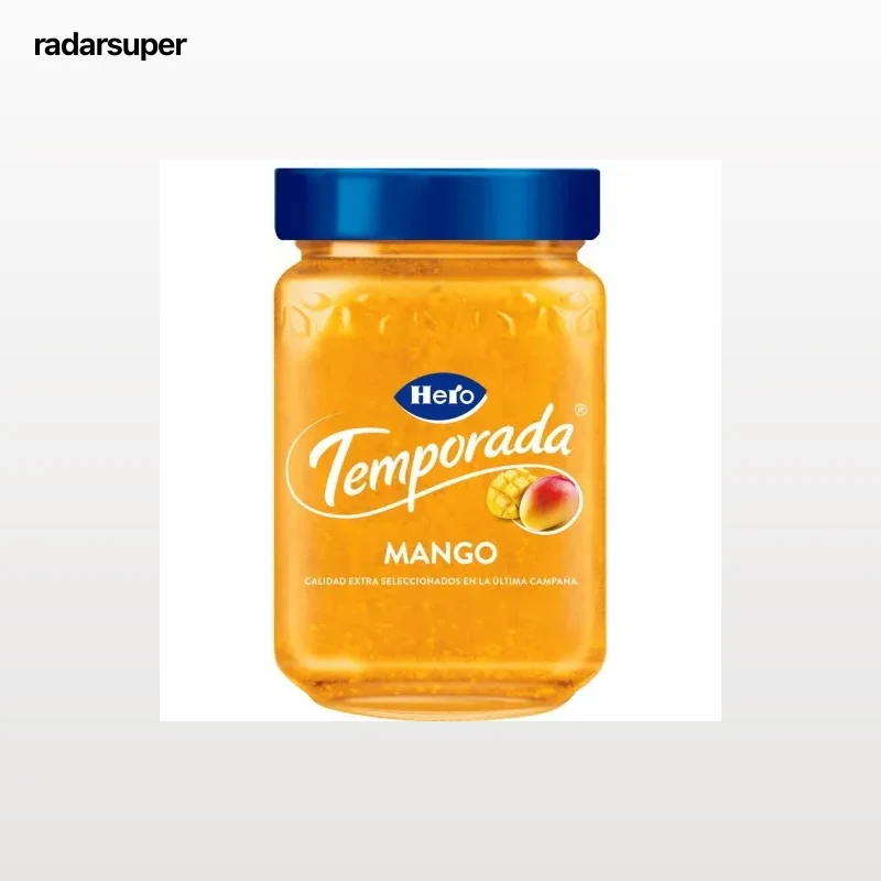 Mermelada de mango Temporada Hero sin gluten 350 g.