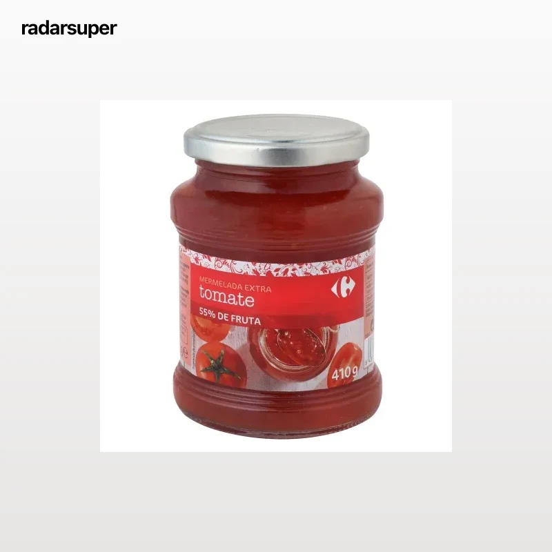 Mermelada de tomate categoría extra Carrefour 410 g.