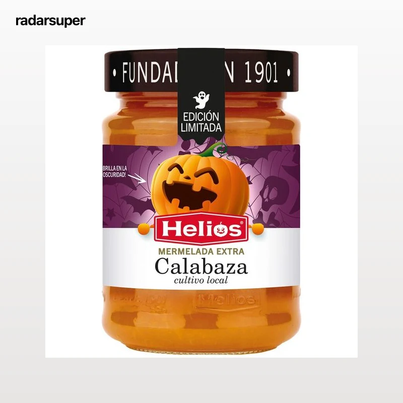 Mermelada extra de calabaza halloween Helios 340g