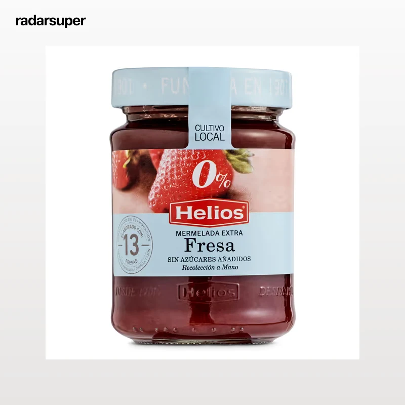 Mermelada de fresa extra sin azúcares añadidos Helios 280 g