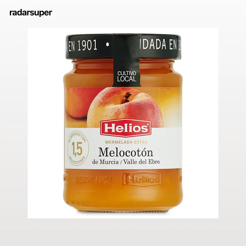 Mermelada de melocotón extra Helios 340 g