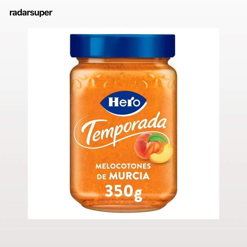 Mermelada melocotones extra de temporada Hero 350g