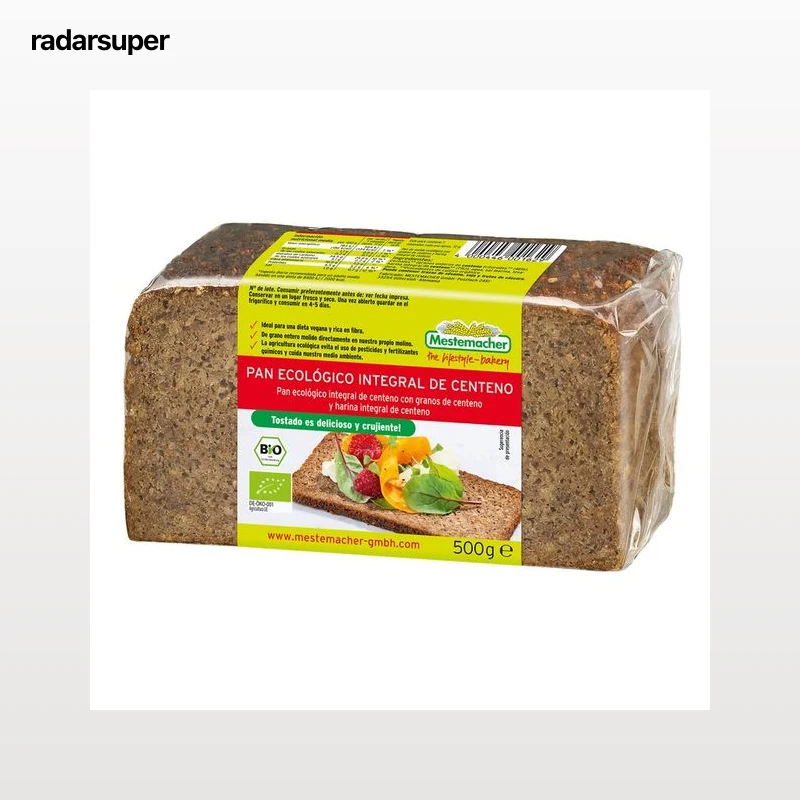 MESTEMACHER Pan ecológico integral de centeno 500 g.