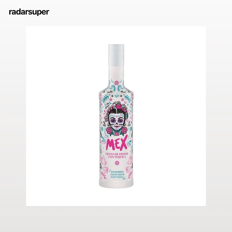 MEX Crema de licor de fresas con un toque de tequila botella 70 cl.