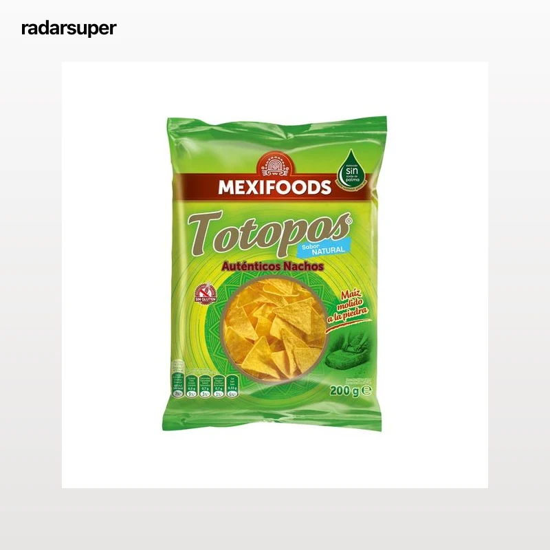 MEXIFOODS Nachos (sabor natural) totopos 200 g.