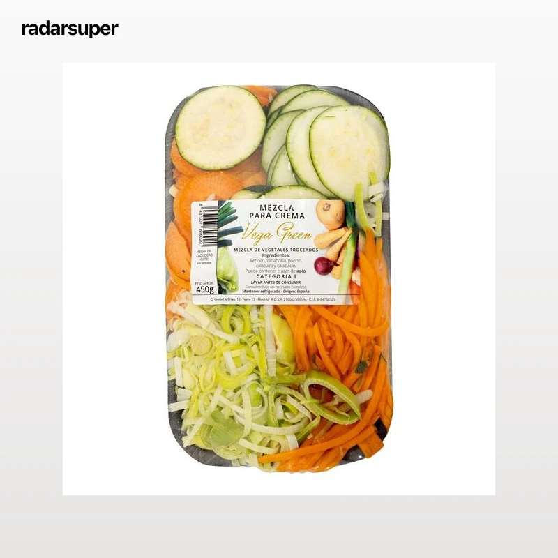 Mezcla de vegetales troceados para crema 450g