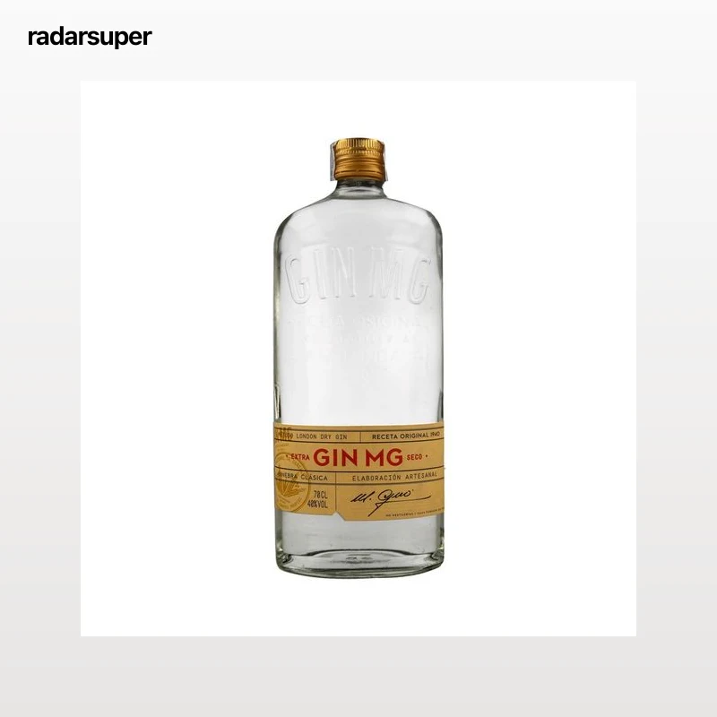 MG Ginebra extra seca tipo London dry botella de 70 cl.
