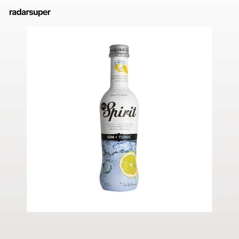 MG SPIRIT Gin tonic, listo para tomar MG SPIRIT botella de 27,5 cl.