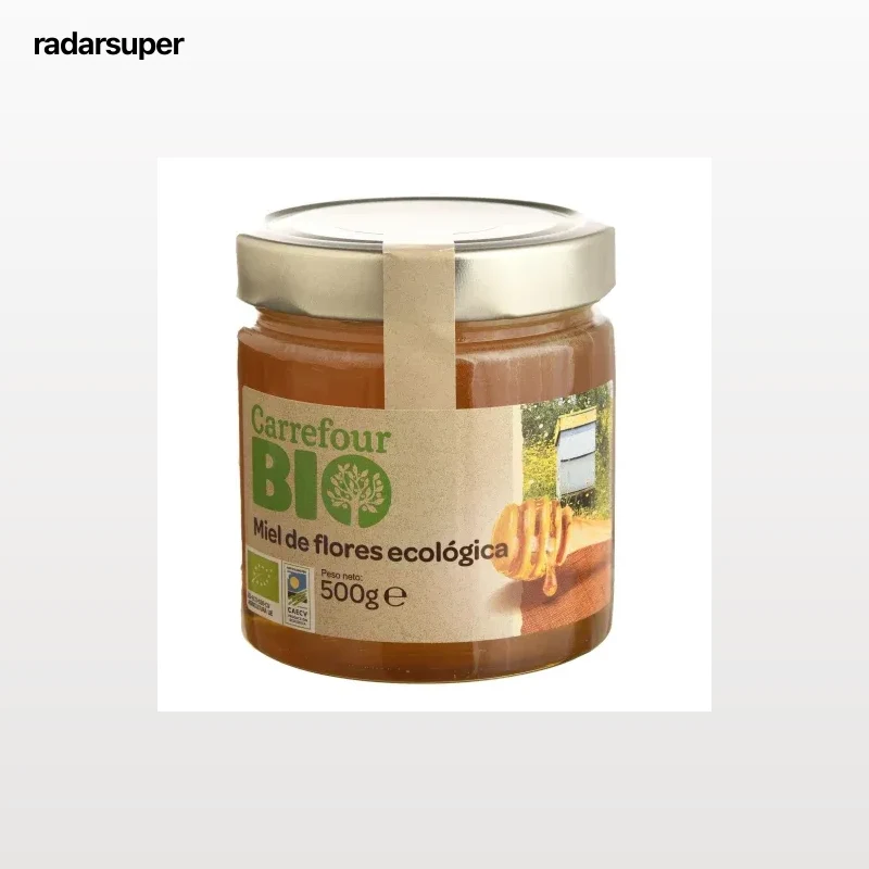 Miel de flores ecológica Carrefour Bio 500 g.