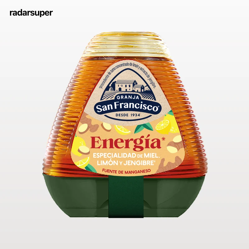 Miel especialidad de miel limón y jengibre fuente de manganeso Granja San Francisco 250g energía