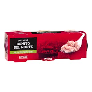 Migas de bonito del norte en aceite de oliva
