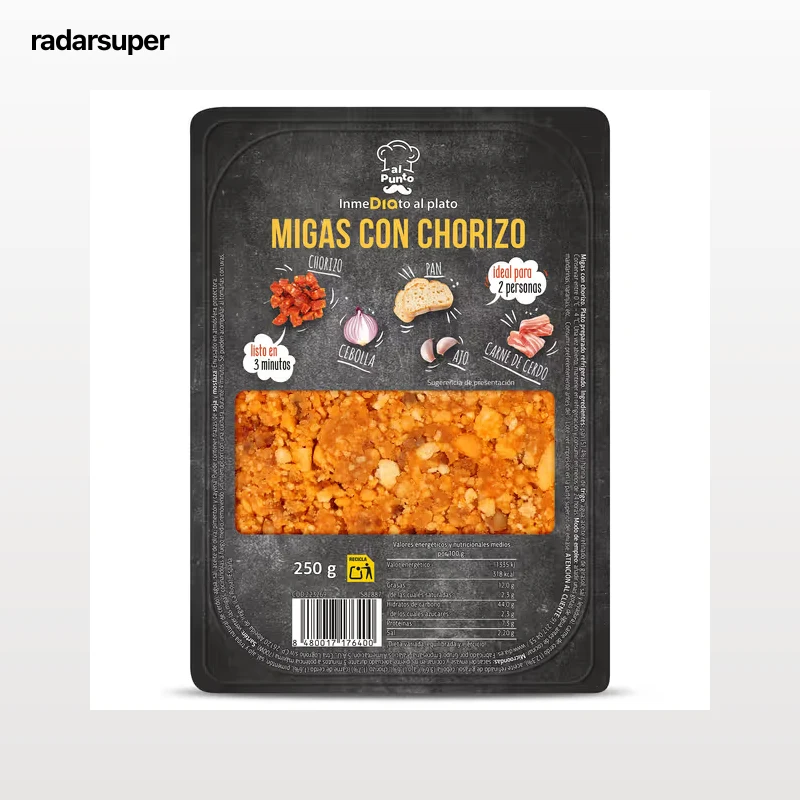 Migas con chorizo Dia Al Punto 250 g
