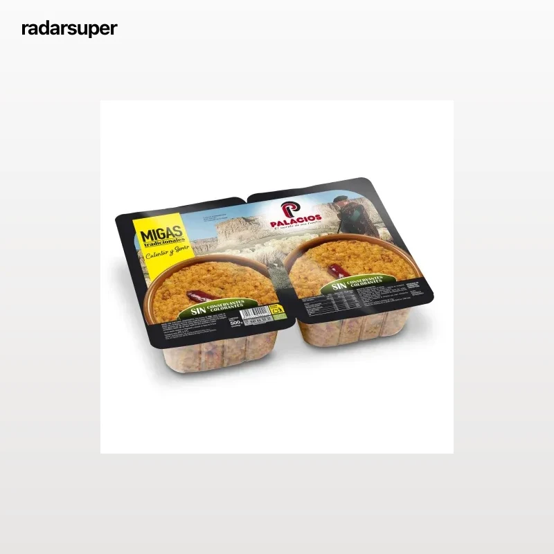 Migas con chistorra Palacios pack 2 unidades de 250 g.