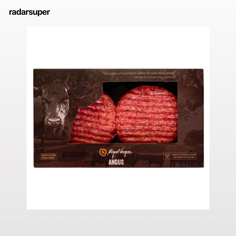 MIGUEL VERGARA Burger meat vacuno añojo raza Angus 2 x 160 g.