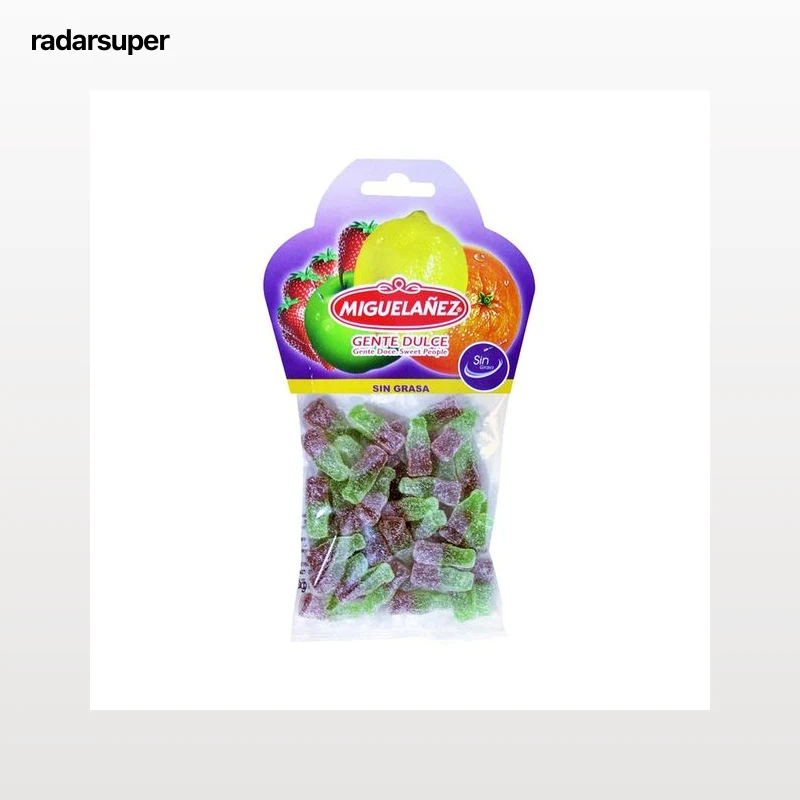 MIGUELAÑEZ Gominolas blandas en forma de botella cola pequeña bolsa 150 g.