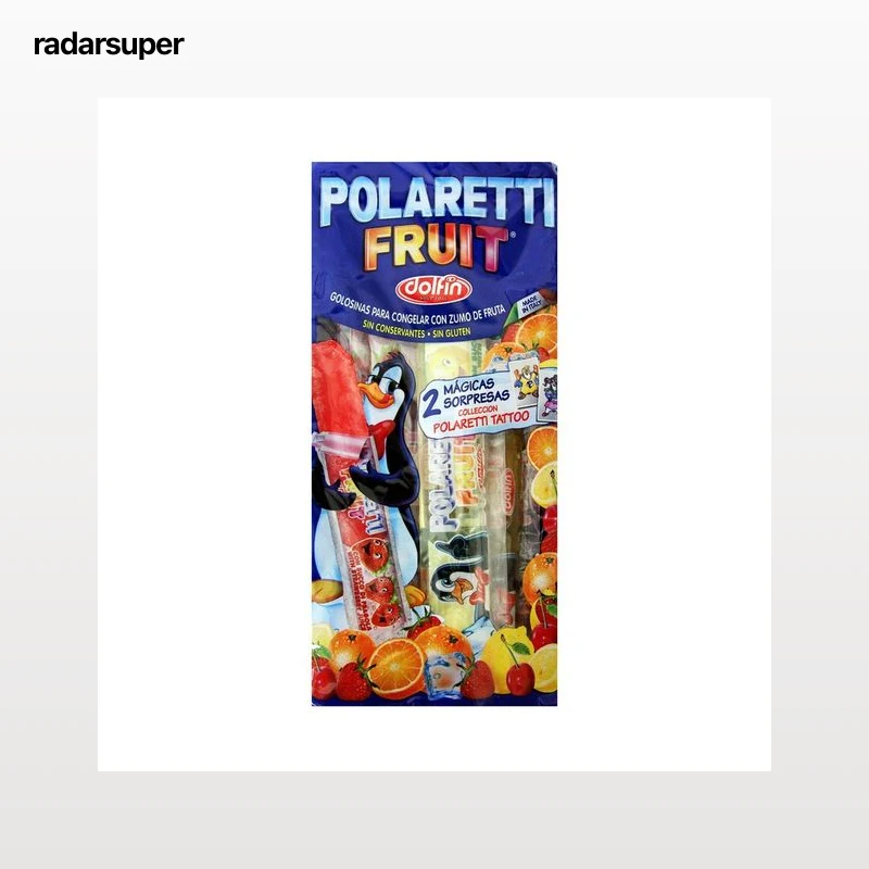 MIGUELAÑEZ Polaretti Fruit (golosinas para congelar con zumo de fruta) 10 x 40 ml.