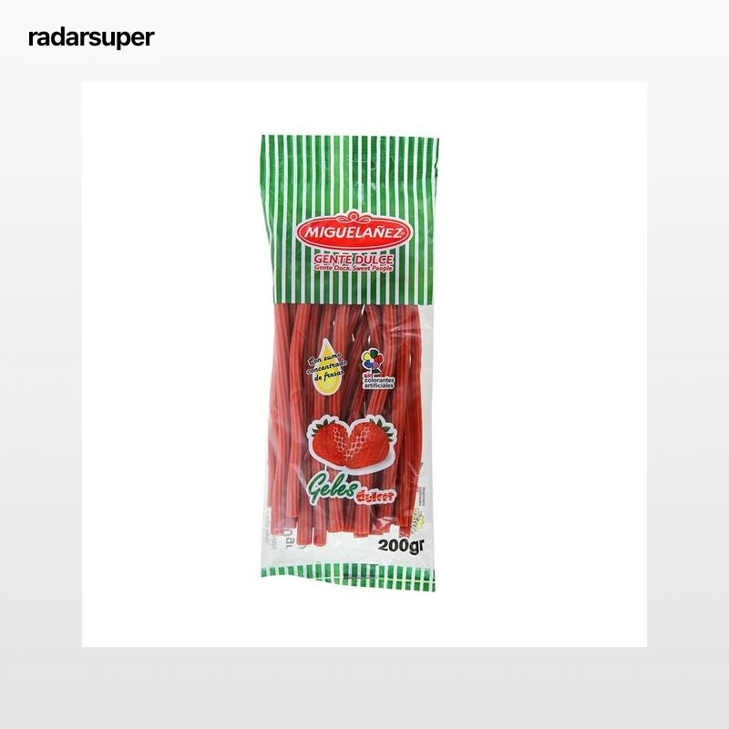 MIGUELAÑEZ Regaliz de fresa torcido 200 g.