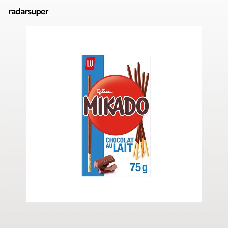 MIKADO, LU Palitos de Galleta Cubiertos de Chocolate con Leche 75 g.