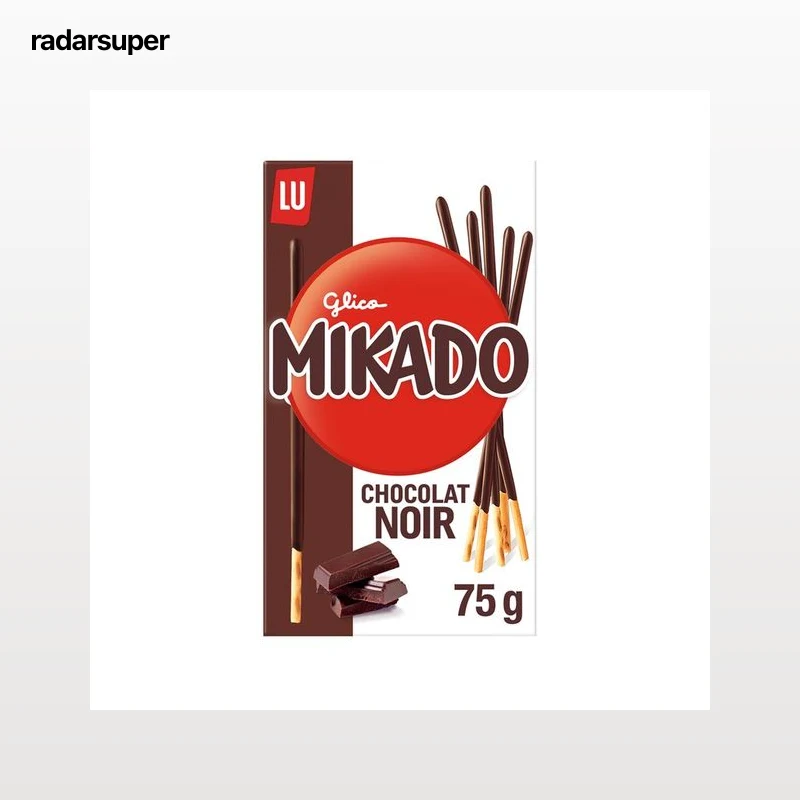 MIKADO, LU Palitos de Galleta Cubiertos de Chocolate negro 75 g.