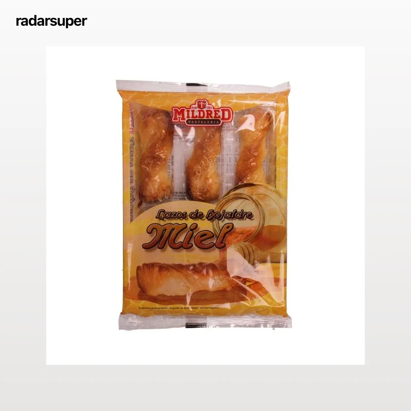 MILDRED Lazos de hojaldre con miel 225 gr, 6 uds.