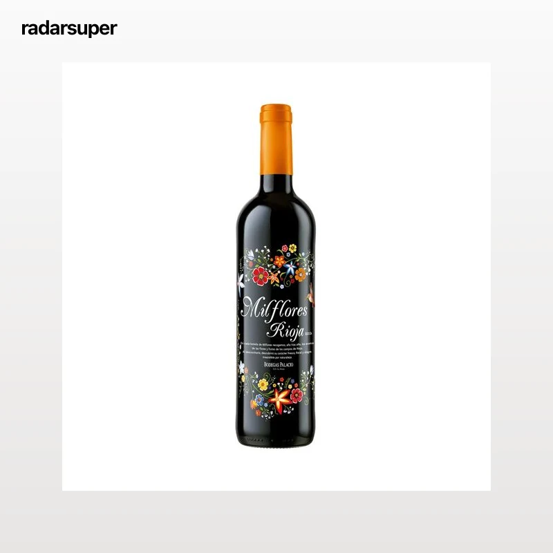 MILFLORES  Vino tinto con D.O. Ca. Rioja botella 75 cl.