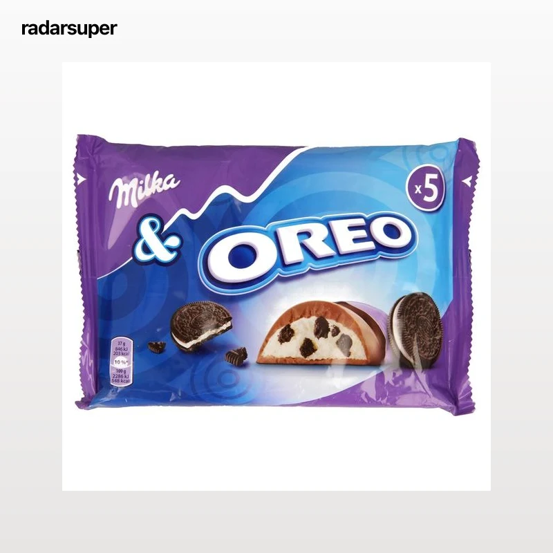 MILKA Barritas de chocolate y oreo 5 uds.185 g.