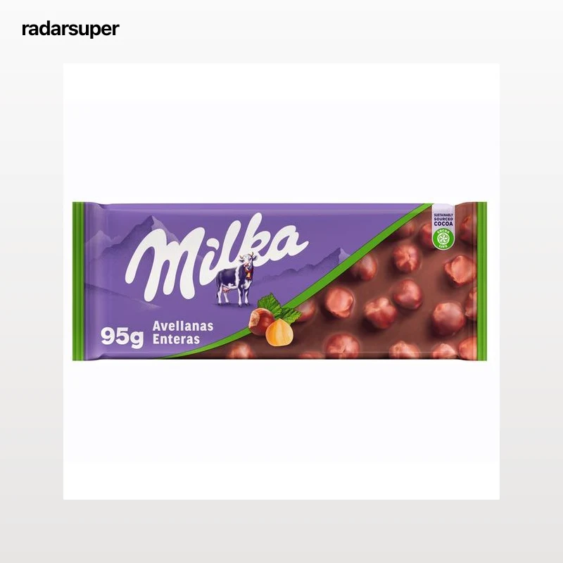 MILKA Chocolate con leche y avellanas 95 gr.
