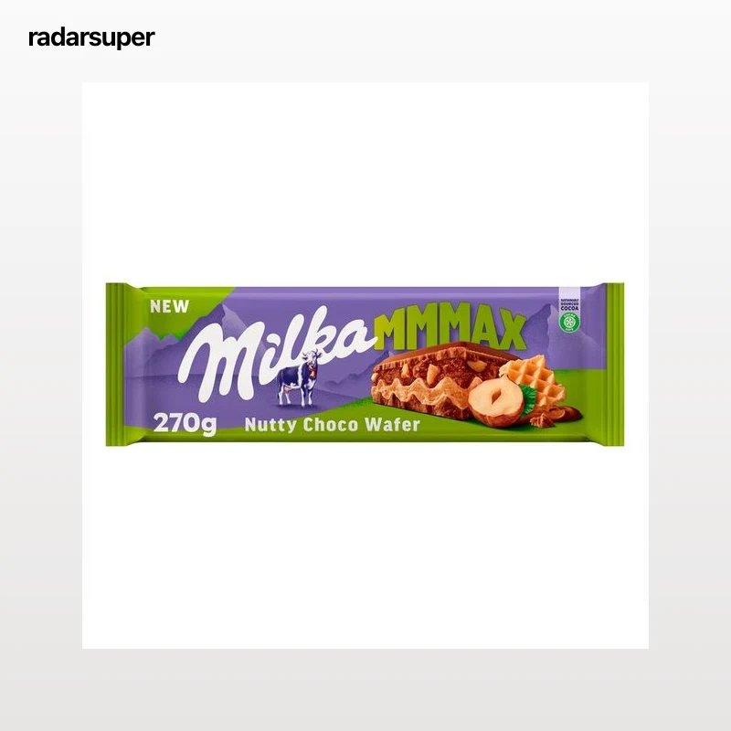 MILKA Chocolate con leche, barquillo y avellanas 270 g.