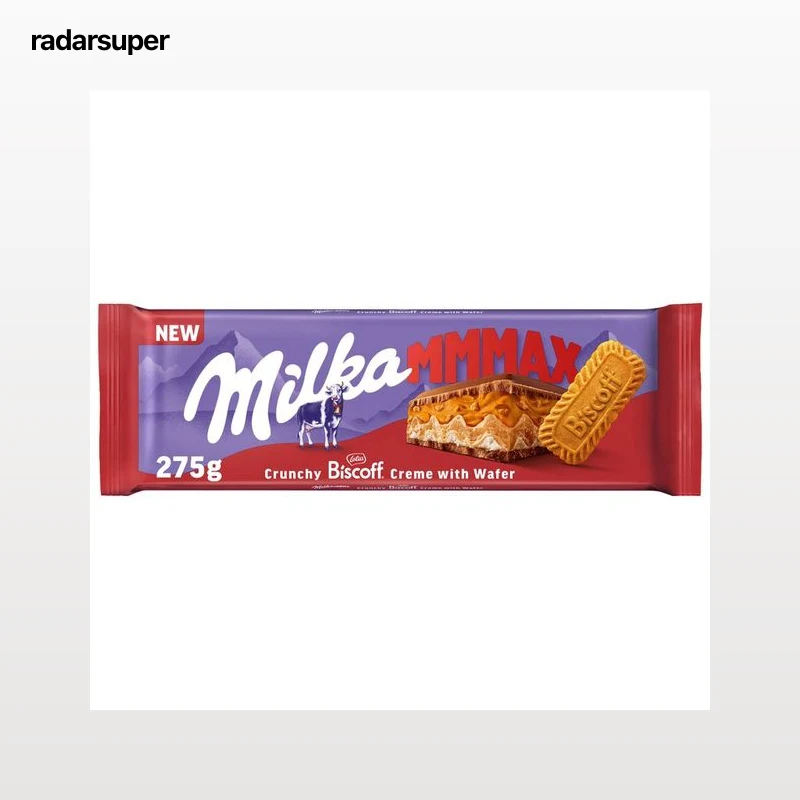 MILKA Chocolate con leche biscoff 275 g.