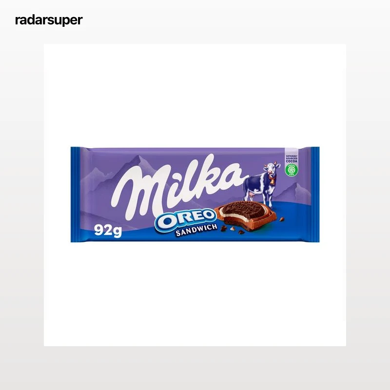 MILKA Chocolate con leche Oreo 92 g.
