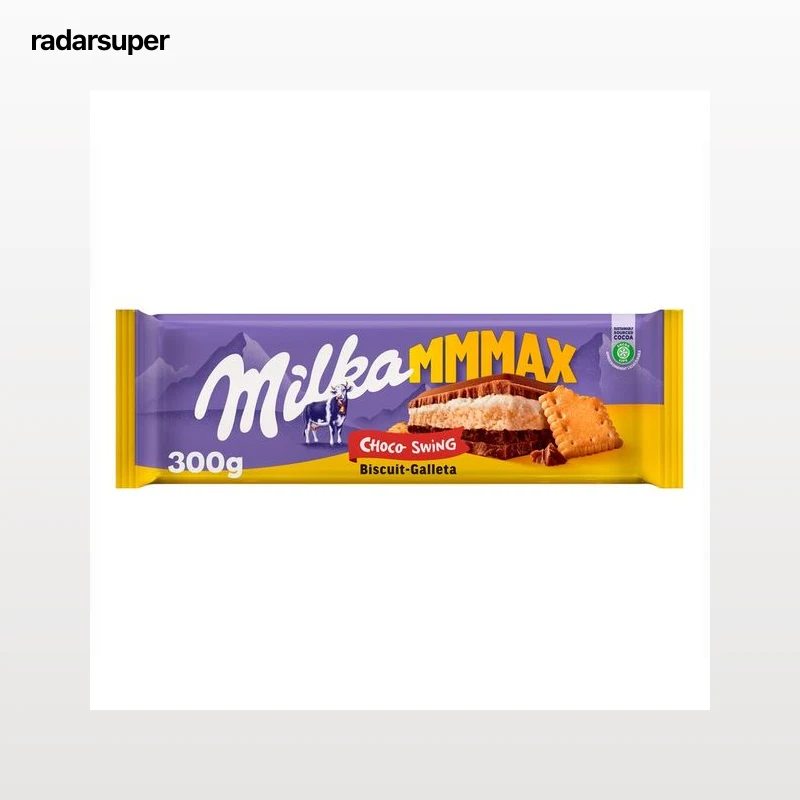 MILKA Chocolate con leche relleno de galleta 300 g.