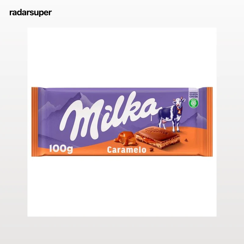 MILKA Chocolate con leche sabor caramelo 100 g.