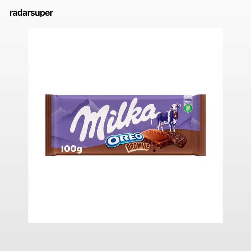 MILKA Chocolate de oreo y brownie 100 g.