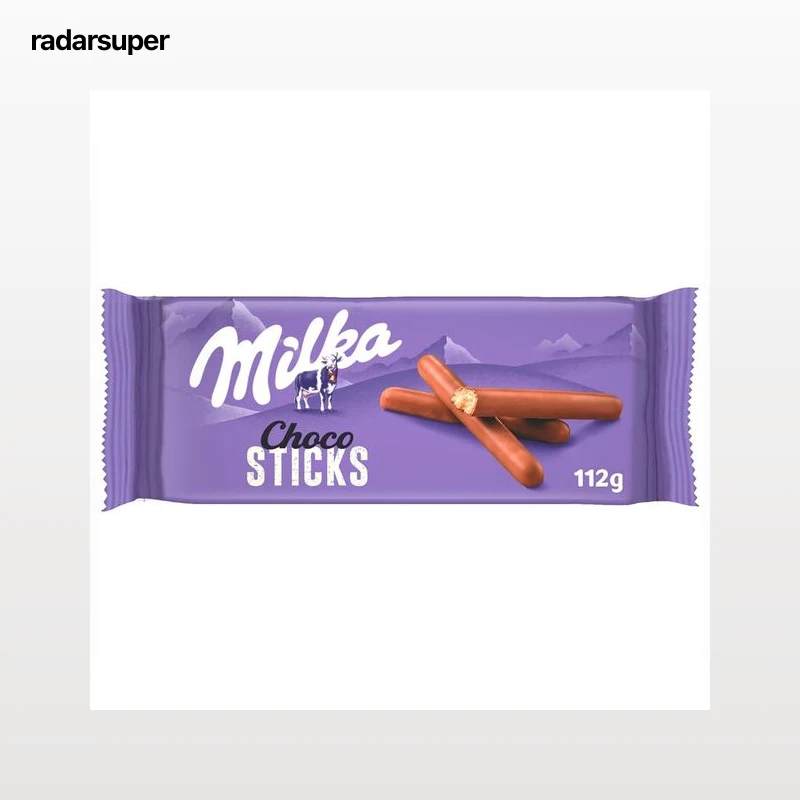 MILKA Galletas de chocolate con forma de sticks 112 g.