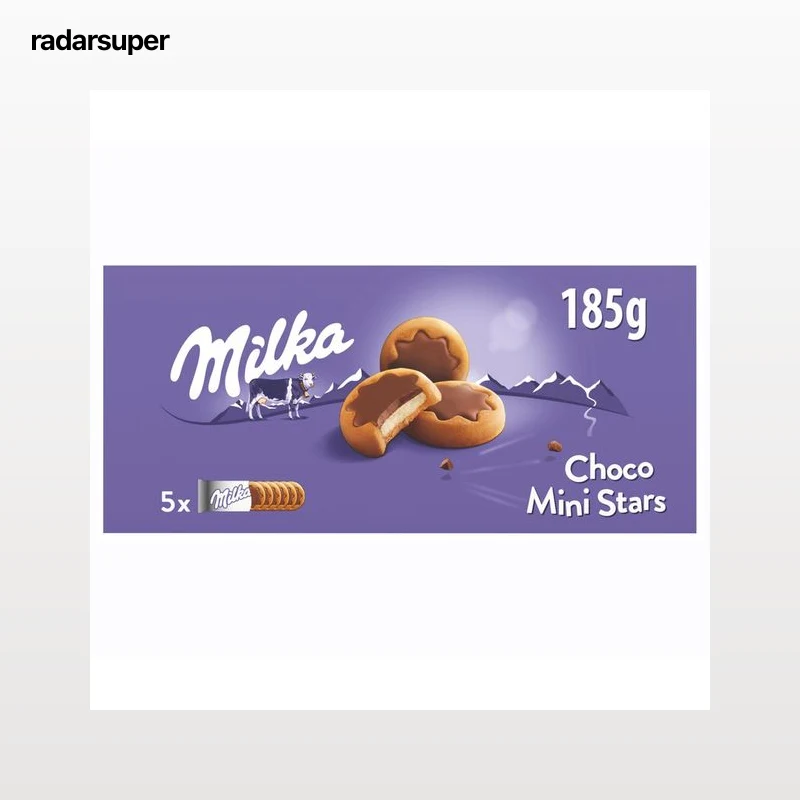 MILKA Galletas con forma de estrellas 150 g.